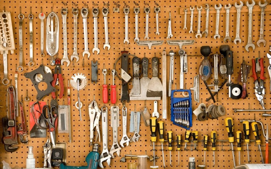 Pegboard is a useful tool for garage storage